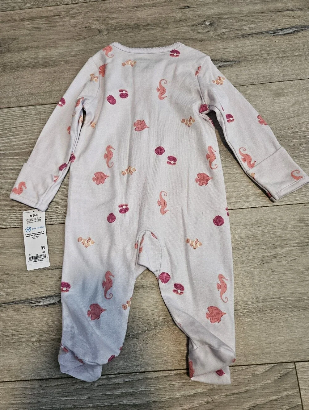 NWT Lot 5 Carters Child Of Mine Baby Girl Footed Sleep Play Pajamas 0-3 Months